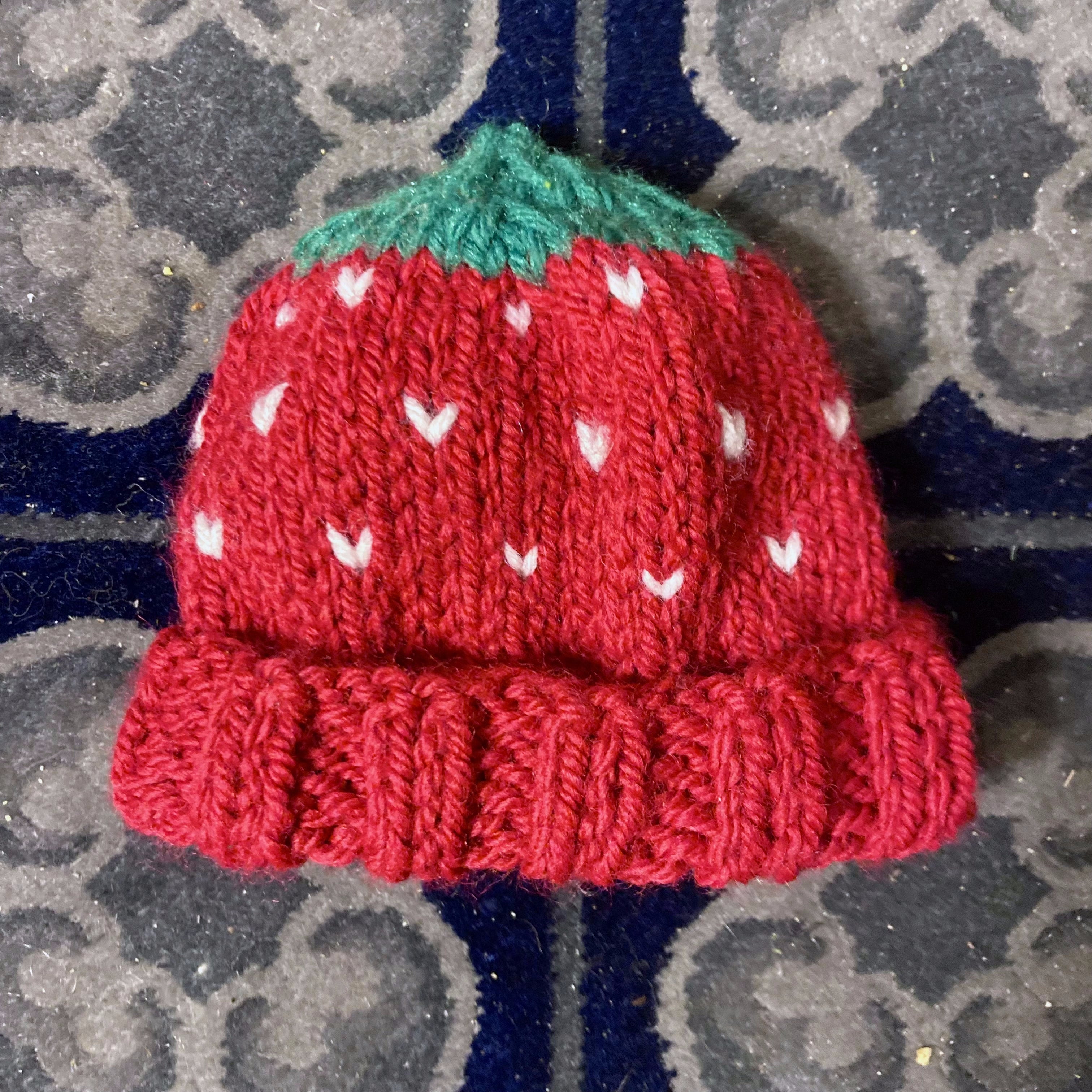 Red Custom-Made Knit Hat by @creativelym WR80936.jpg main image 3